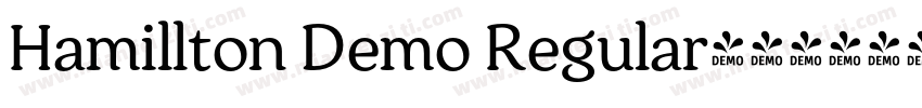 Hamillton Demo Regular字体转换